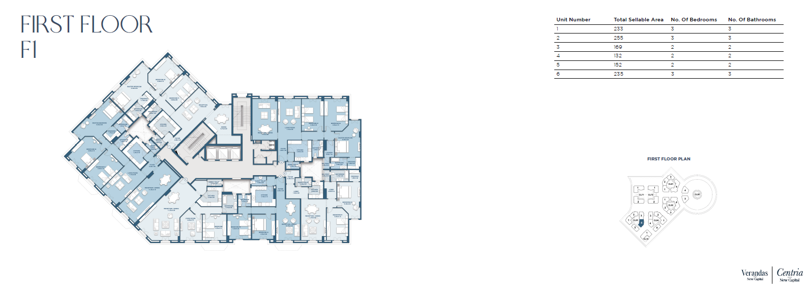 Floor plan for apartment at New Garden City