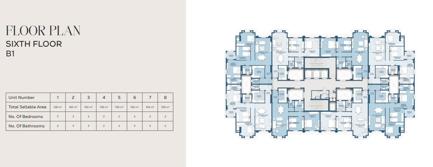 Floor plan for apartment at New Garden City