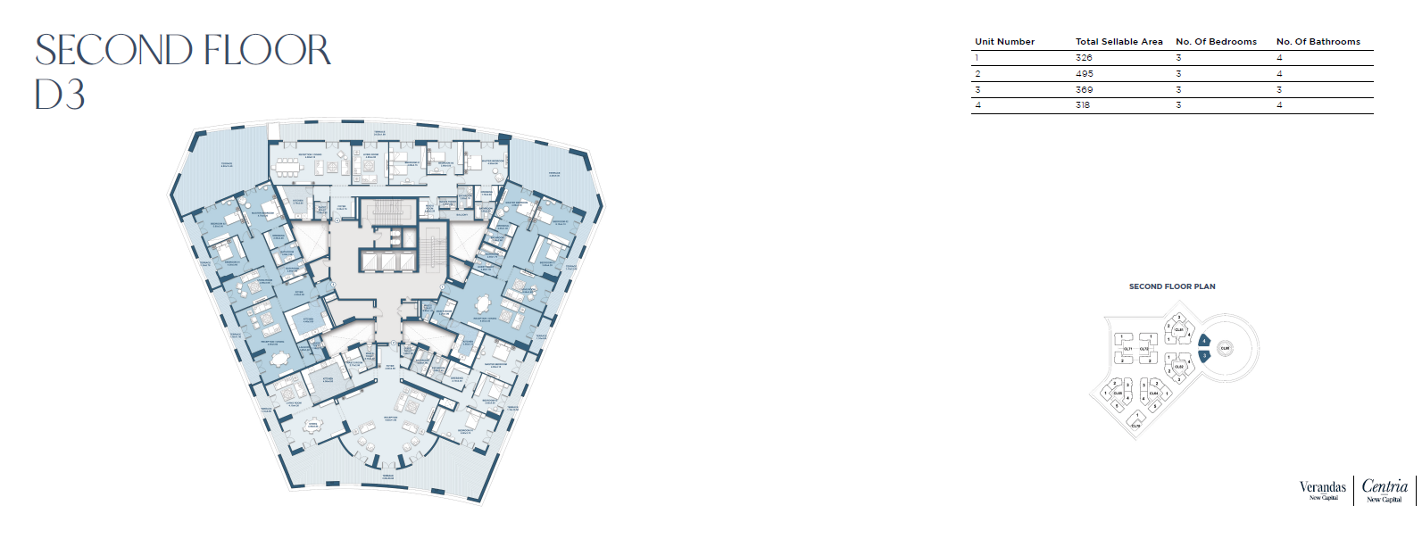 Floor plan for apartment at New Garden City