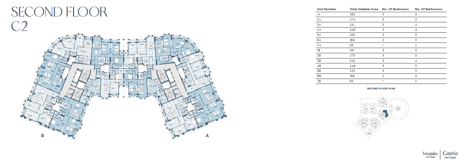 Floor plan for apartment at New Garden City