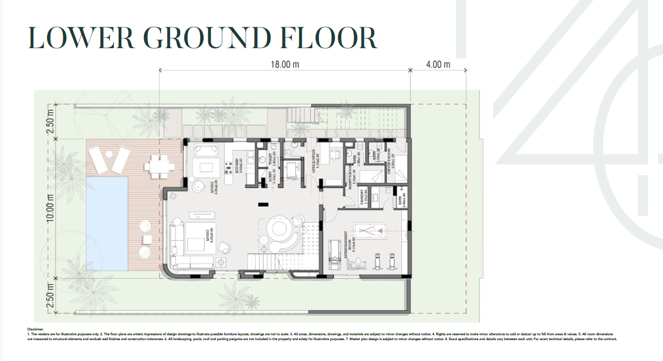 Floor plan for villa at V40