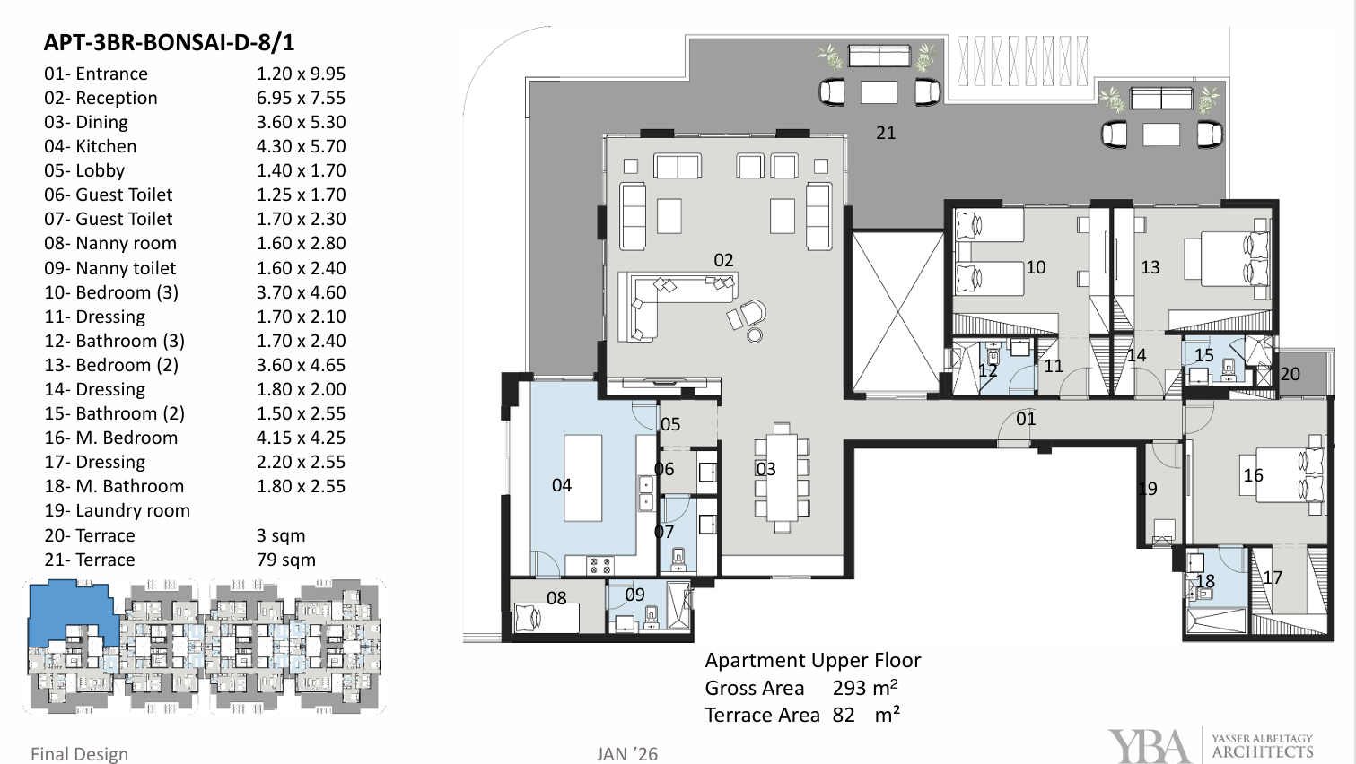 Floor plan for penthouse at The Curve