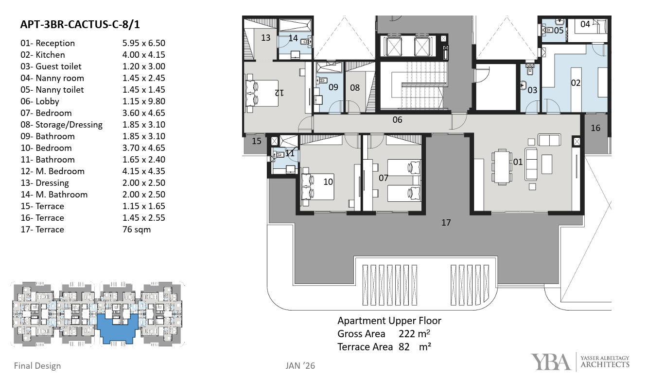 Floor plan for penthouse at The Curve