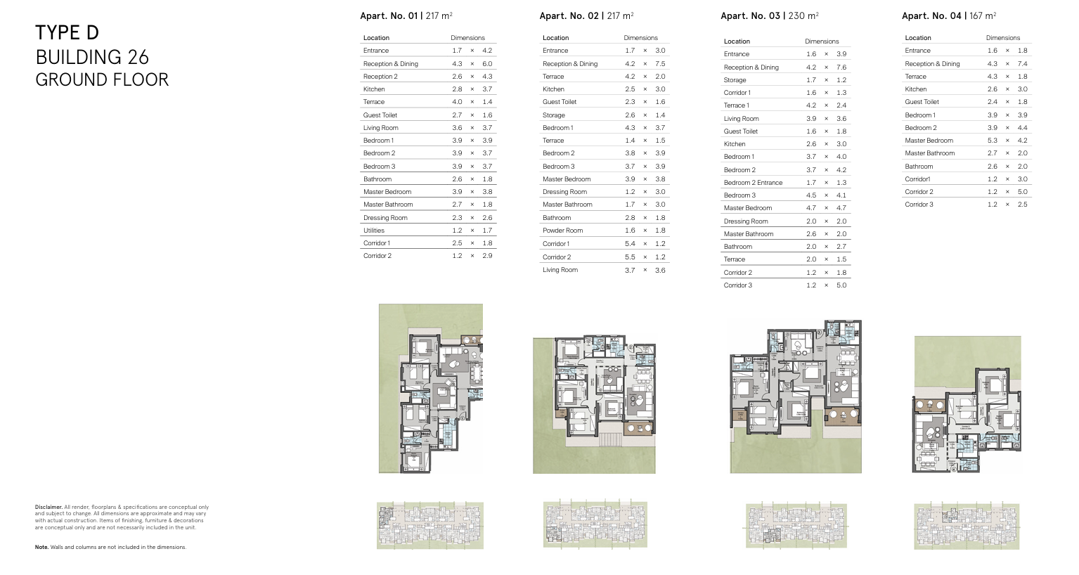 Floor plan for apartment at Castle Landmark