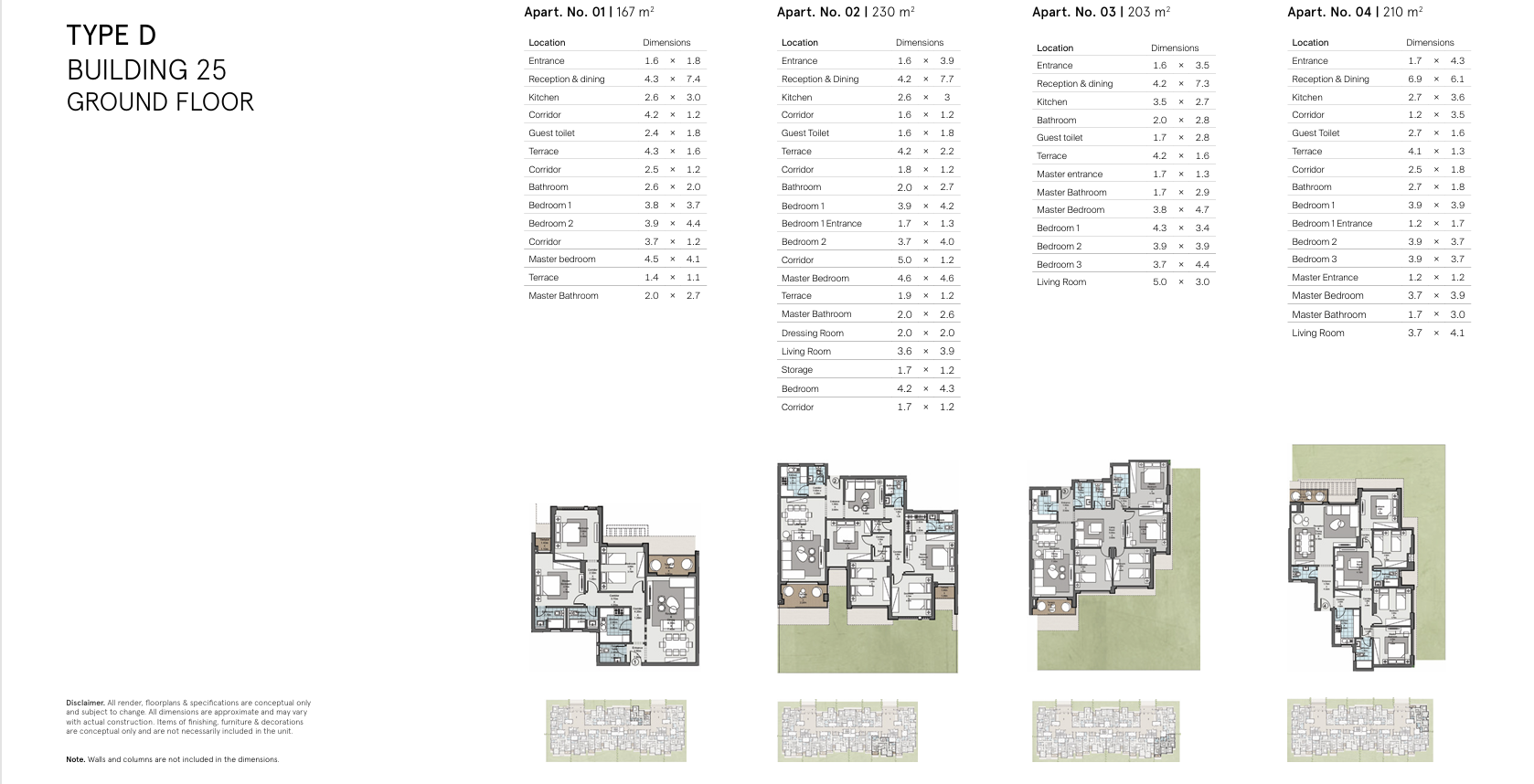 Floor plan for apartment at Castle Landmark