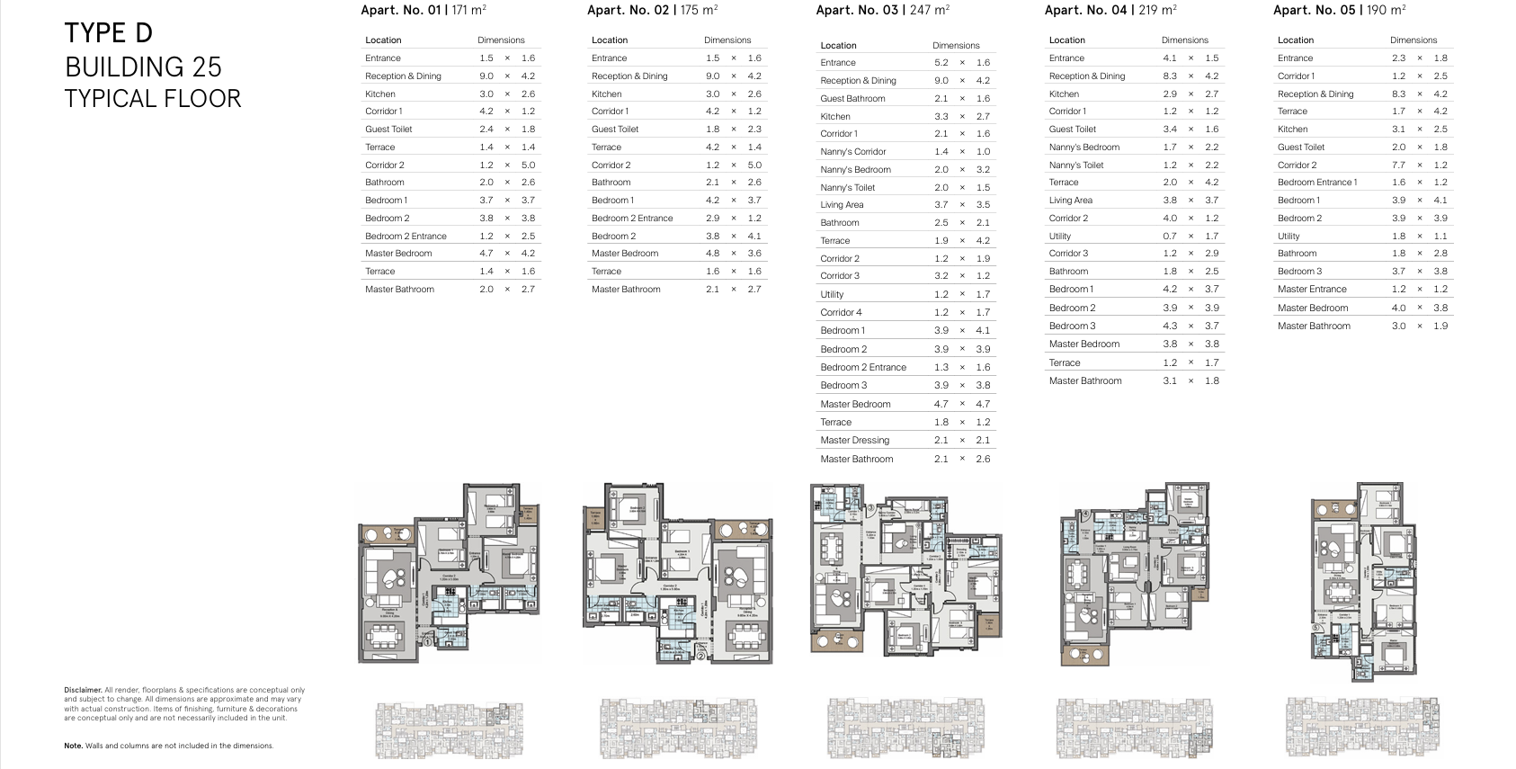 Floor plan for apartment at Castle Landmark
