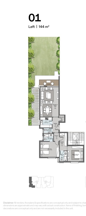 Floor plan for apartment at Ever