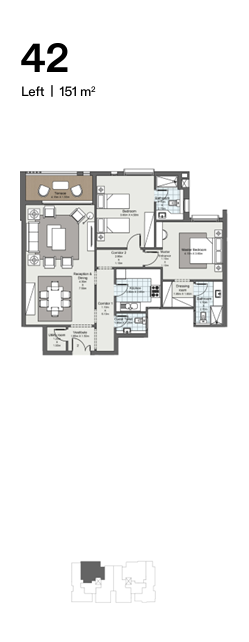 Floor plan for apartment at Ever