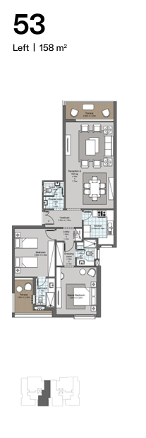 Floor plan for apartment at Ever