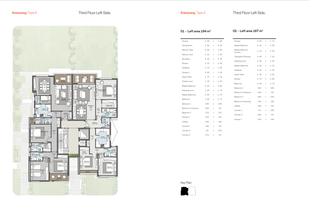 Floor plan for apartment at Ever