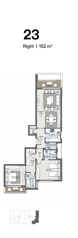Floor plan for apartment at Ever