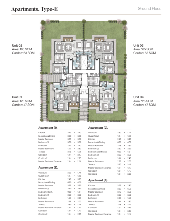 Floor plan for apartment at Ever New Cairo