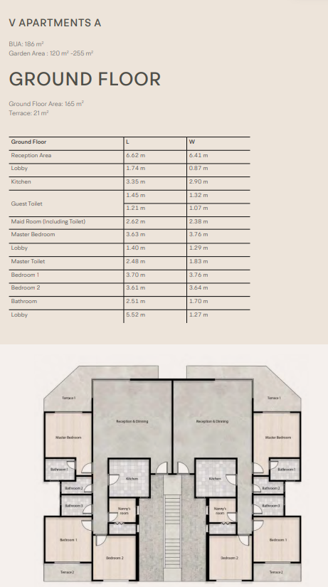 Floor plan for duplex at V Levels Phase 4