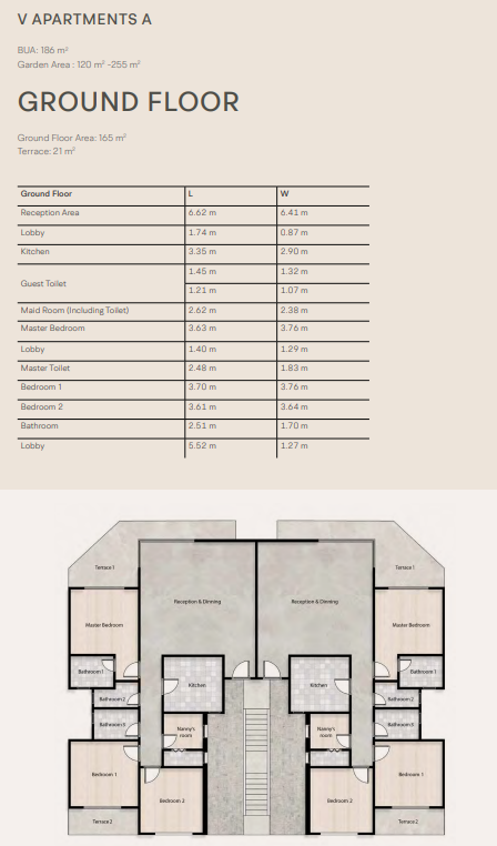 Floor plan for apartment at V residence
