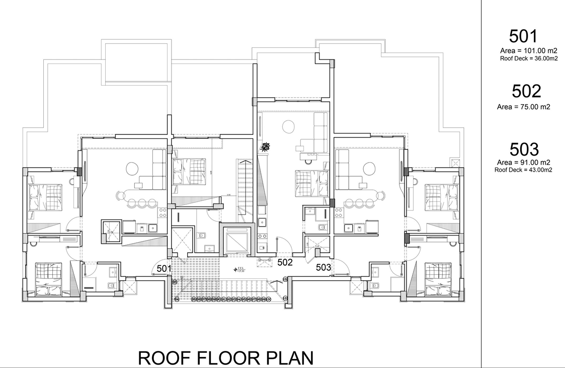 Floor plan for studio at Masaya