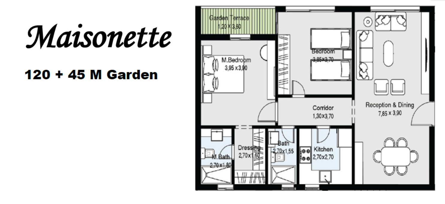 Floor plan for apartment at The 101