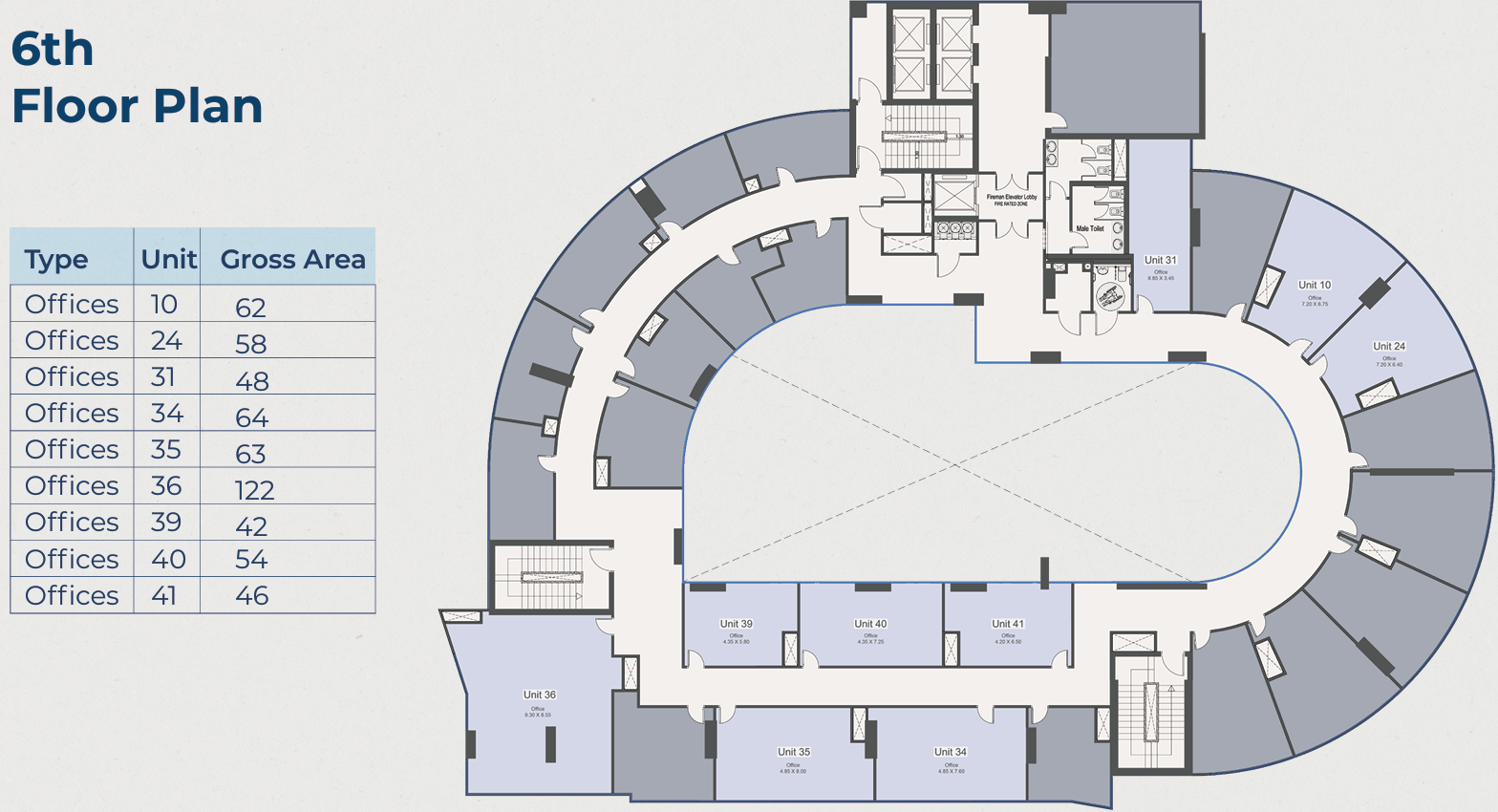 Floor plan for  at Diamond Tower 2