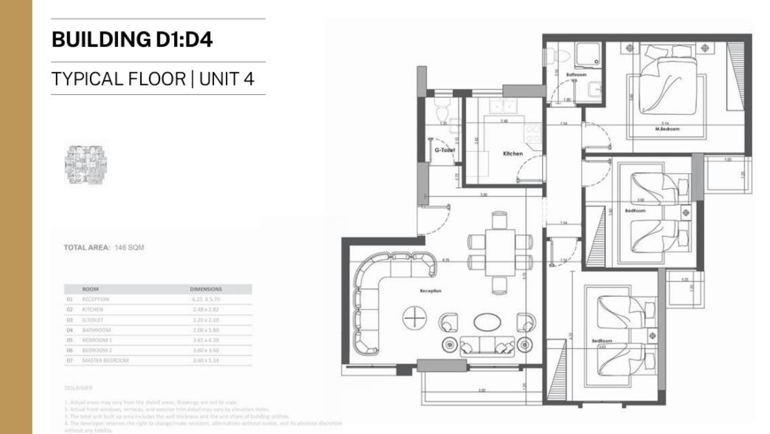 Floor plan for apartment at Venia