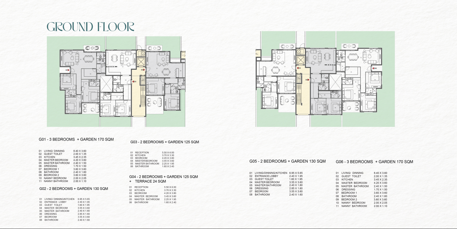 Floor plan for apartment at Saada Boutique