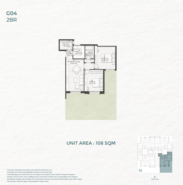 Floor plan for apartment at Saada Boutique