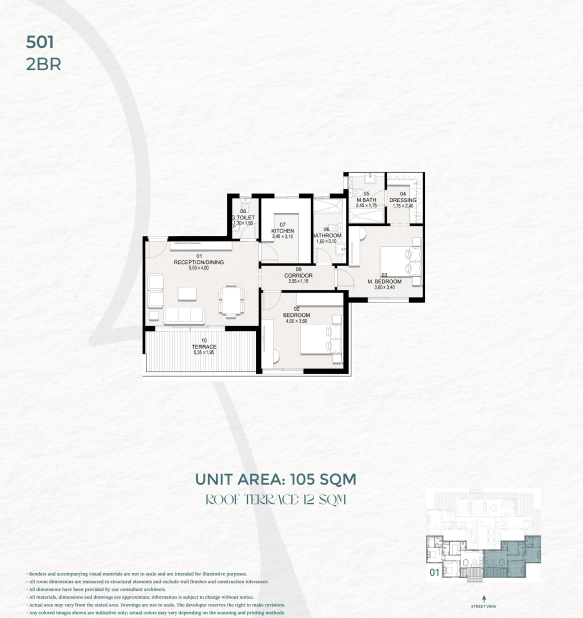 Floor plan for apartment at Saada Boutique