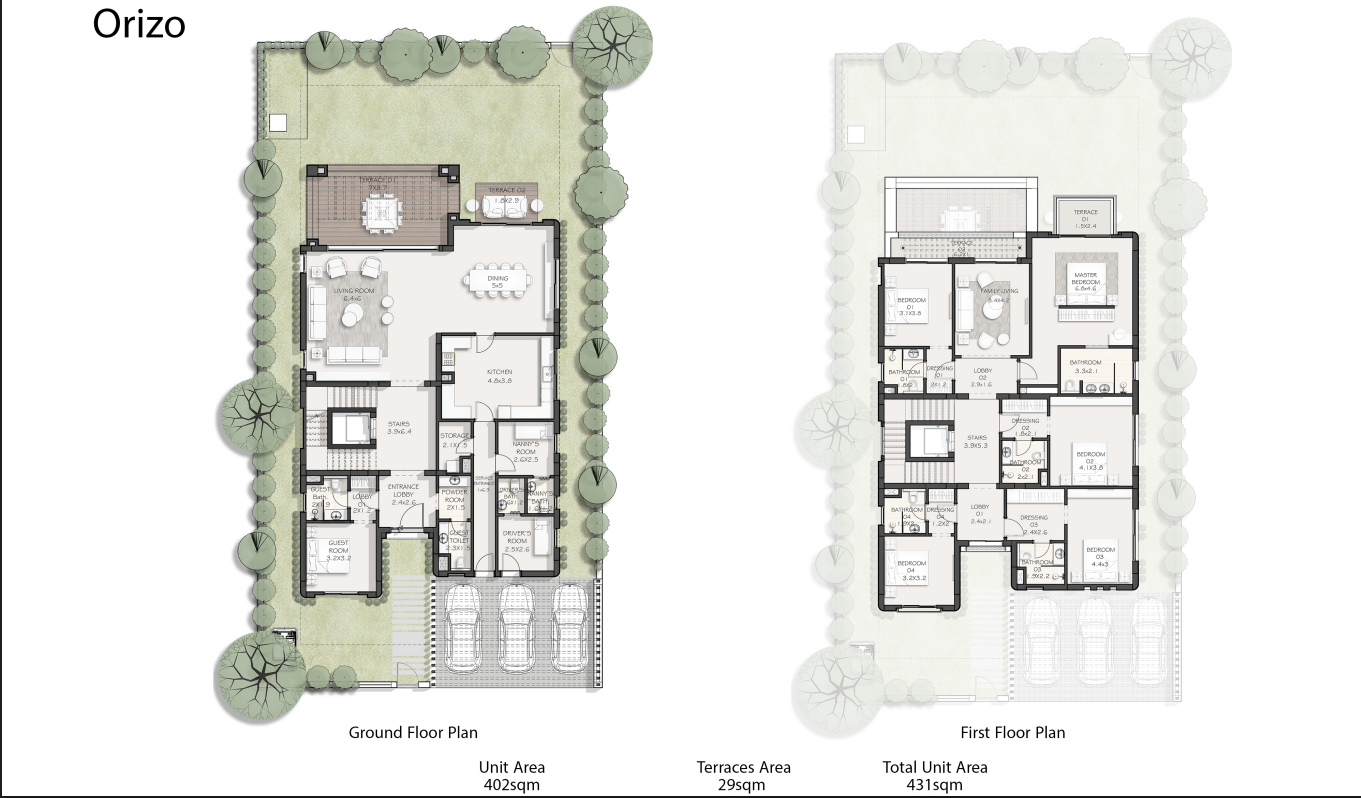 Floor plan for villa at Saada North Coast