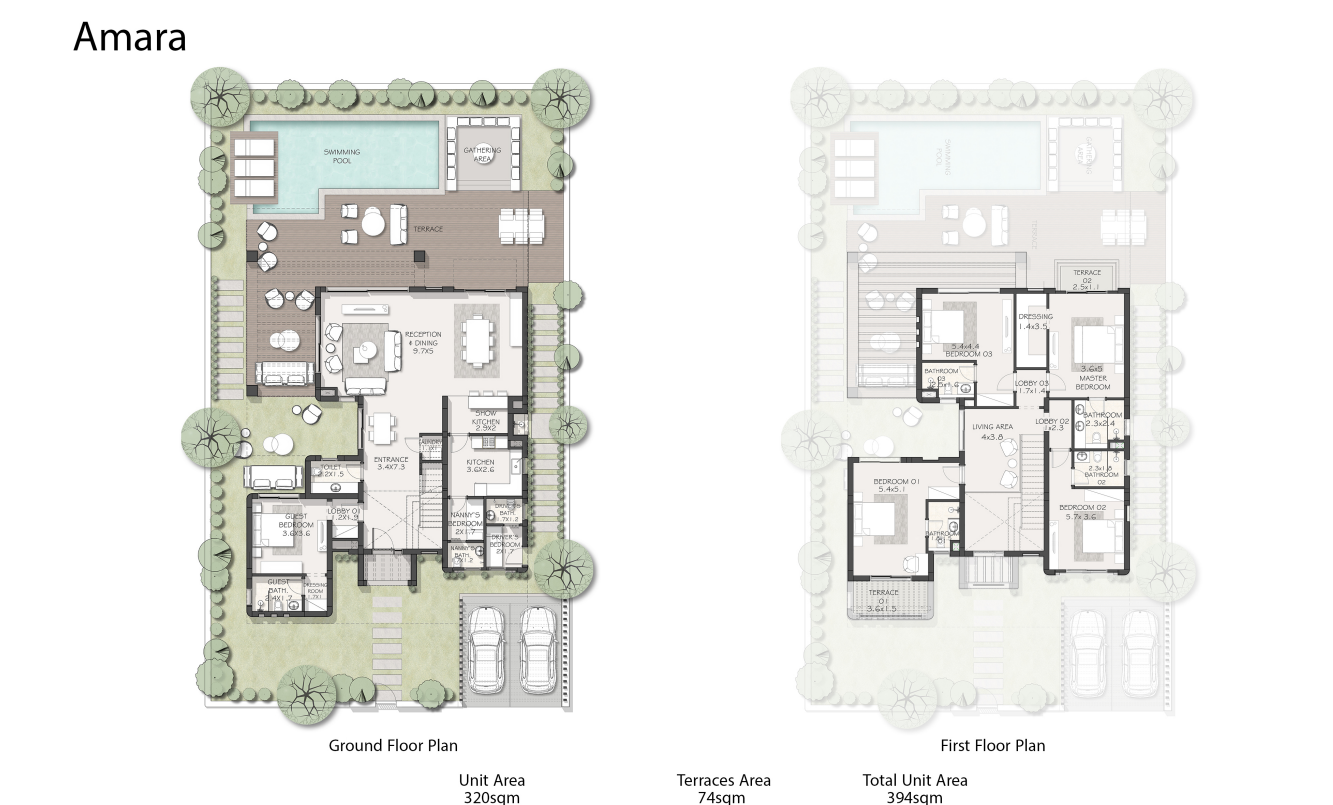 Floor plan for villa at Saada North Coast