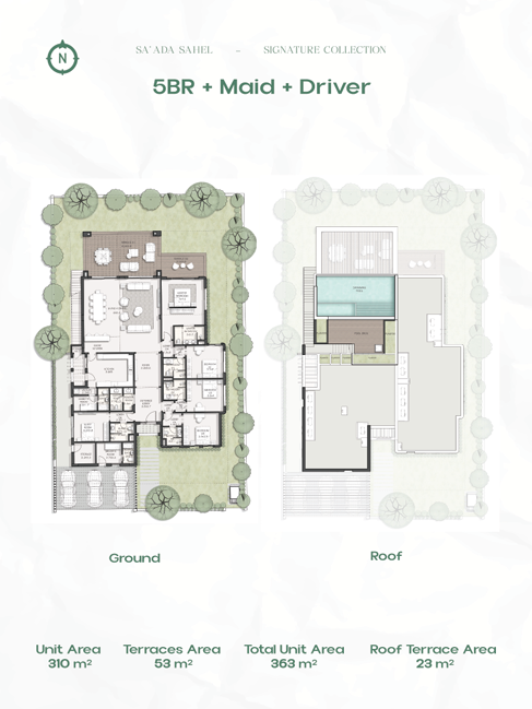 Floor plan for villa at Saada North Coast