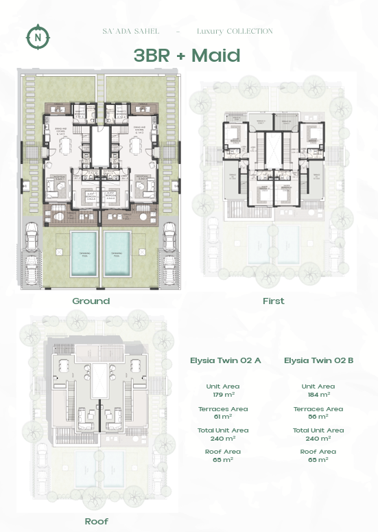 Floor plan for  at Saada North Coast