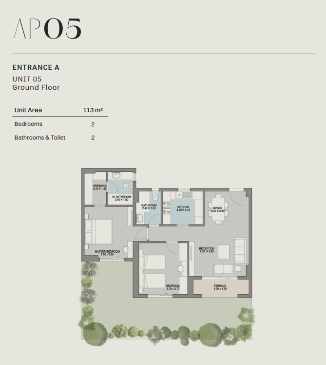 Floor plan for apartment at GRAND LANE