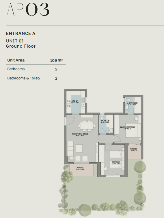 Floor plan for apartment at GRAND LANE
