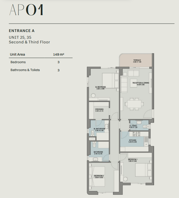 Floor plan for apartment at GRAND LANE