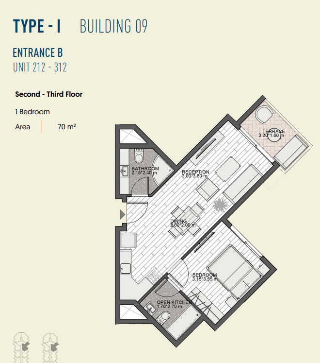 Floor plan for chalet at The Island - Marina 5