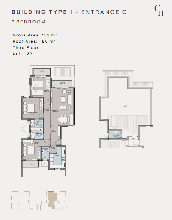Floor plan for apartment at Spire - Club Hills