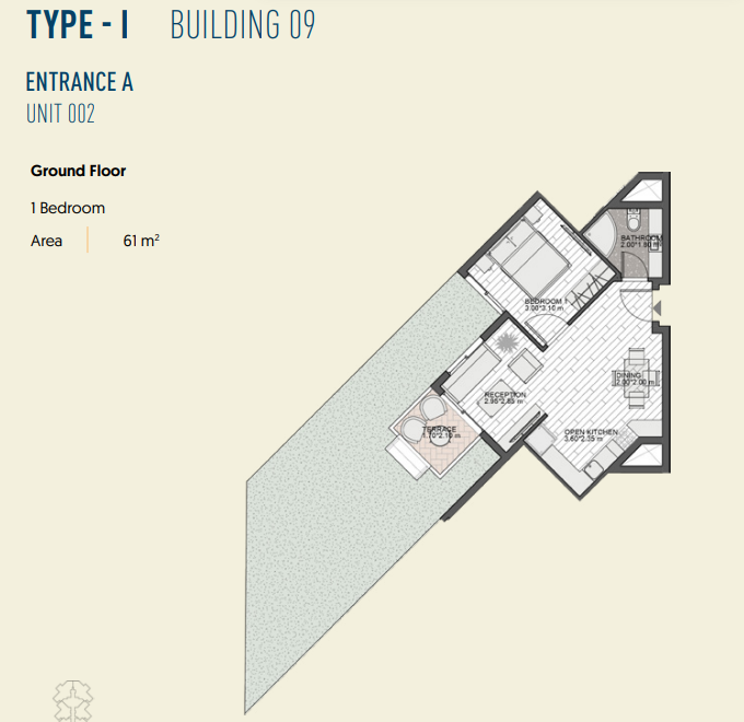 Floor plan for chalet at The Island - Marina 5