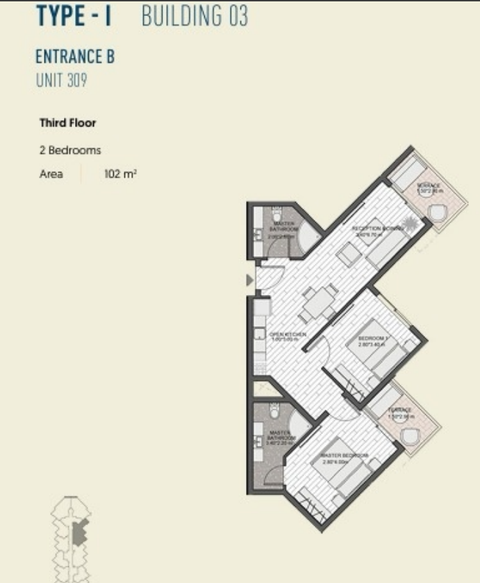 Floor plan for chalet at The Island - Marina 5