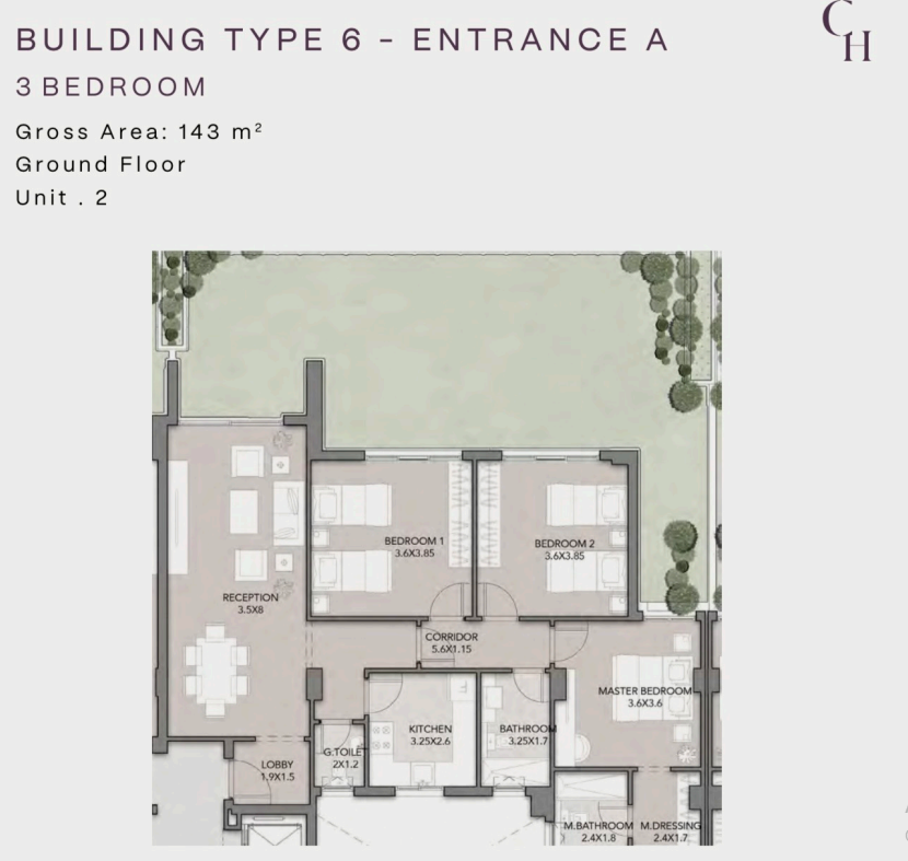 Floor plan for apartment at Spire - Club Hills
