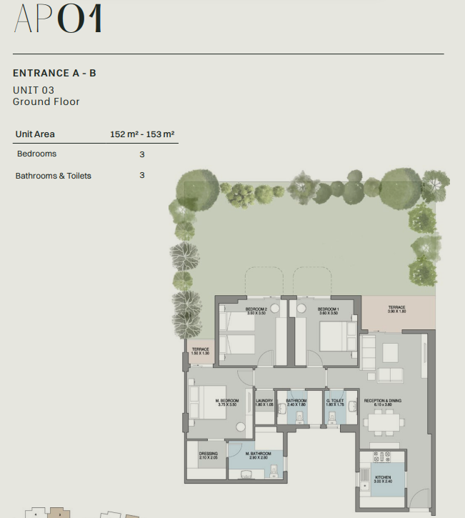 Floor plan for apartment at GRAND LANE