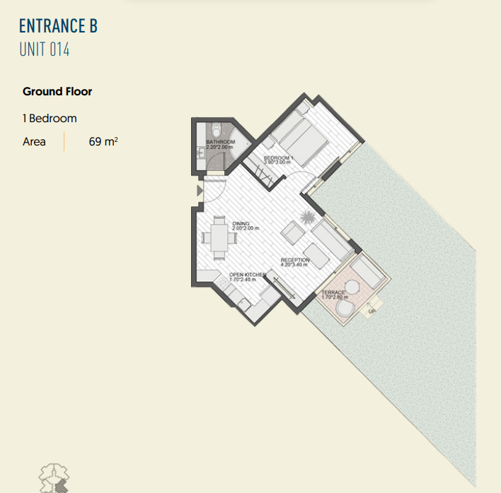 Floor plan for chalet at The Island - Marina 5