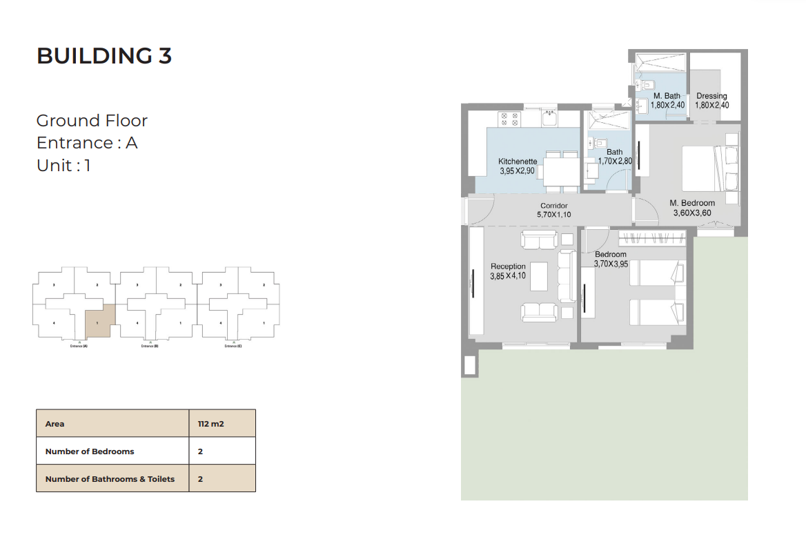 Floor plan for apartment at Talda