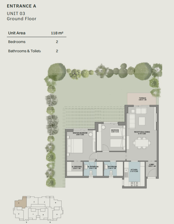 Floor plan for apartment at GRAND LANE