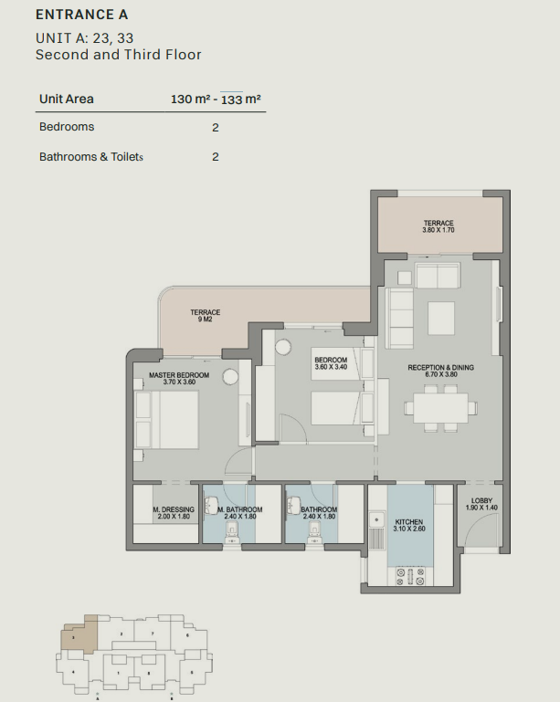 Floor plan for apartment at GRAND LANE