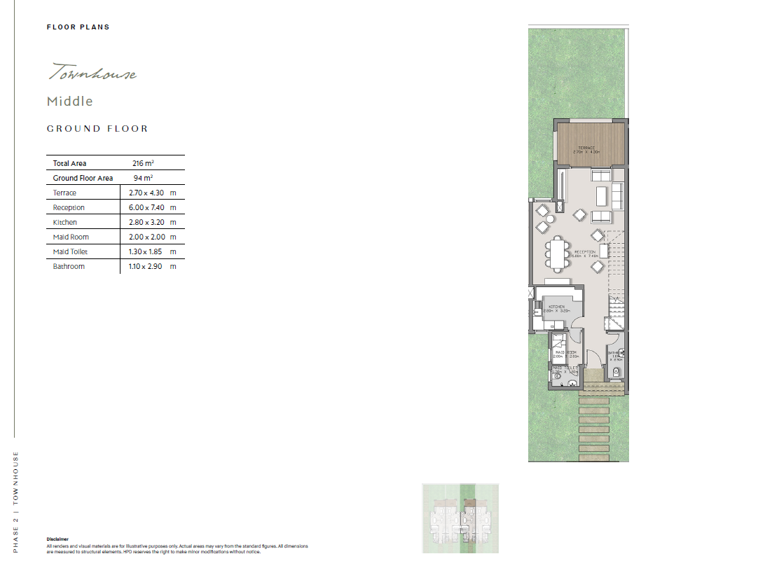 Floor plan for townhouse at Grand Park