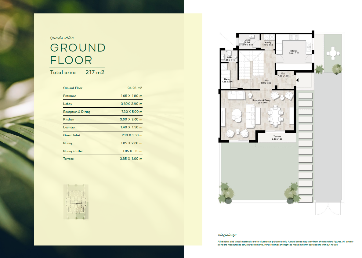 Floor plan for townhouse at Hyde Park Central