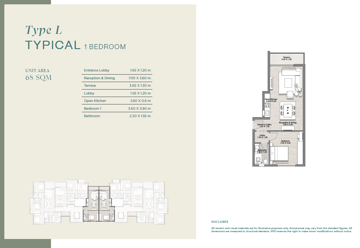Floor plan for apartment at Hyde Park Signature
