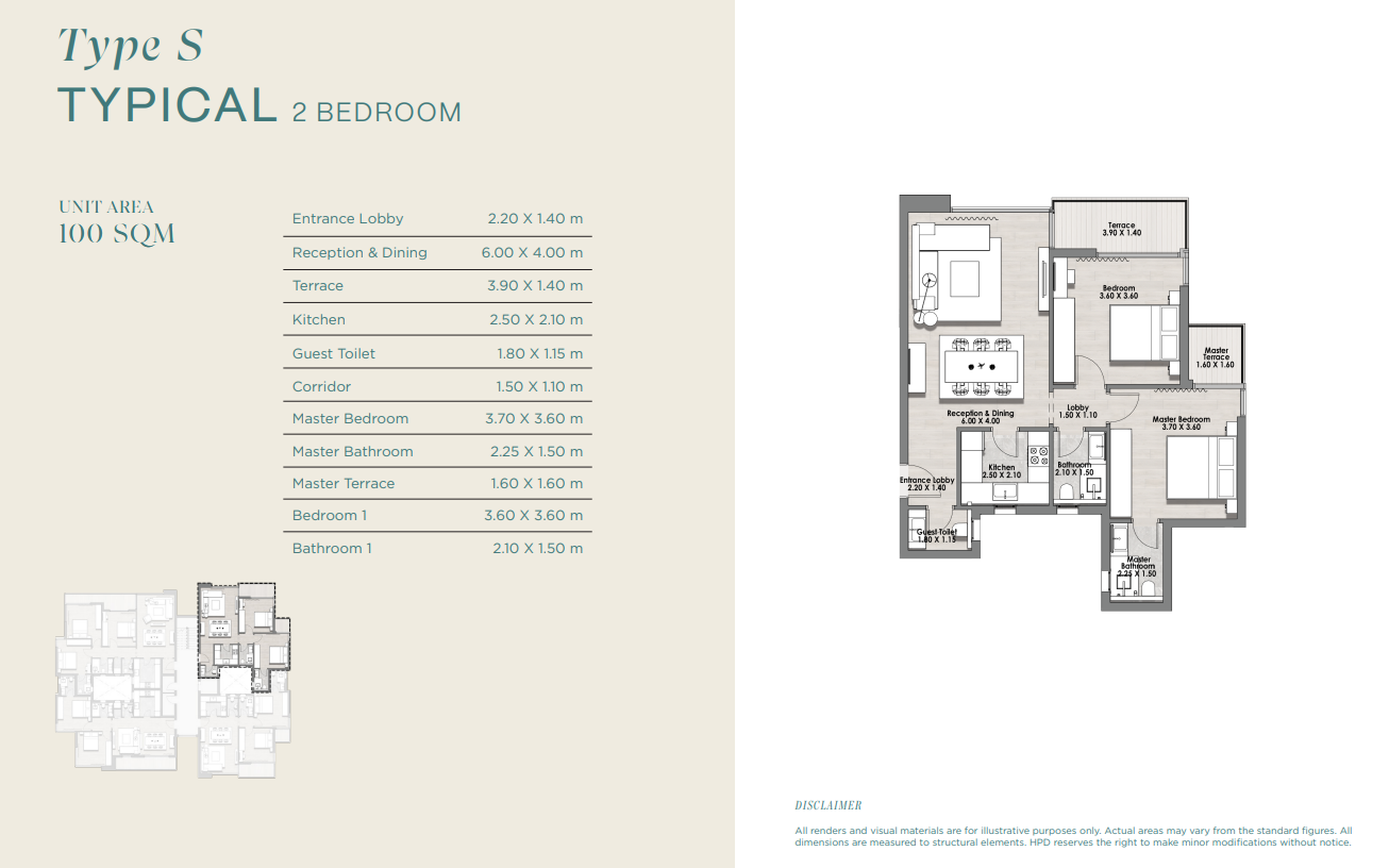 Floor plan for apartment at Hyde Park Signature