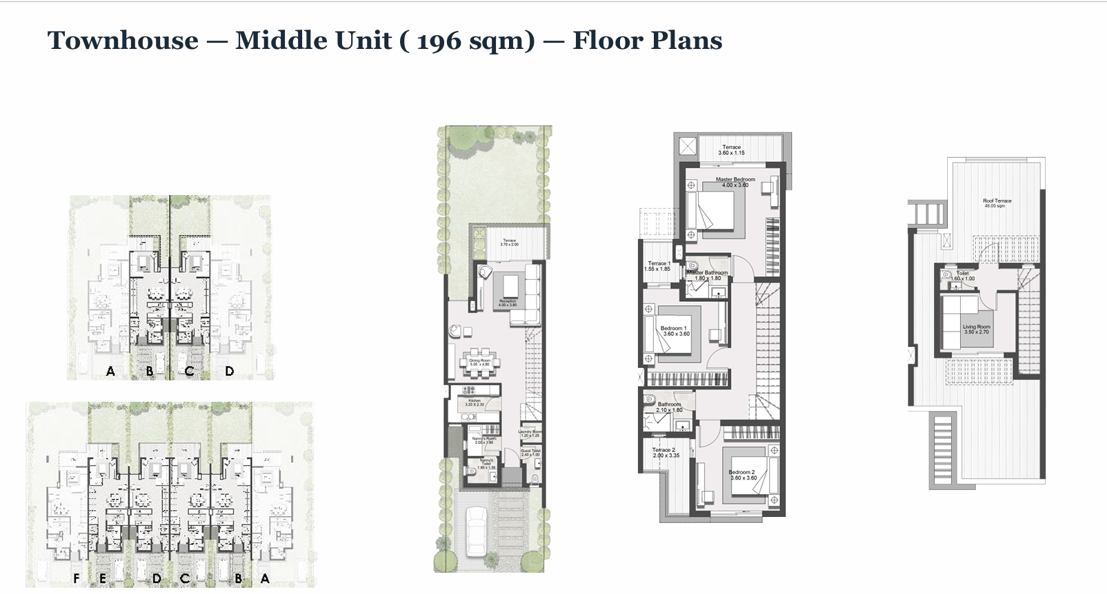 Floor plan for townhouse at Hyde Park