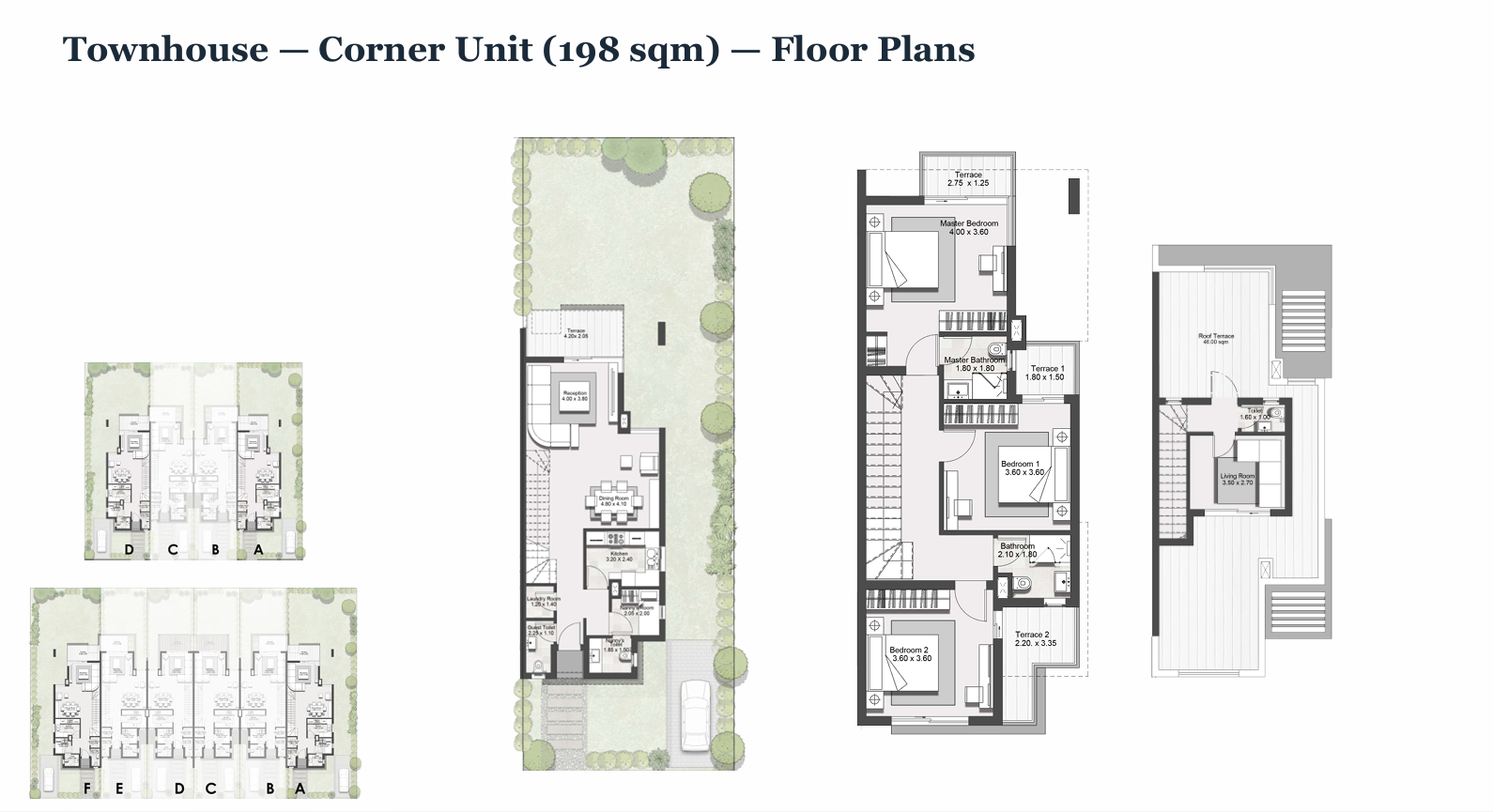 Floor plan for townhouse at Hyde Park