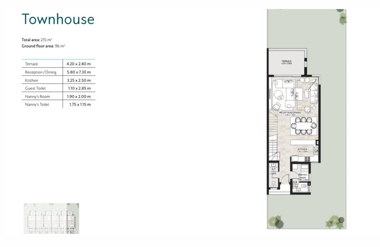 Floor plan for townhouse at Garden Lakes