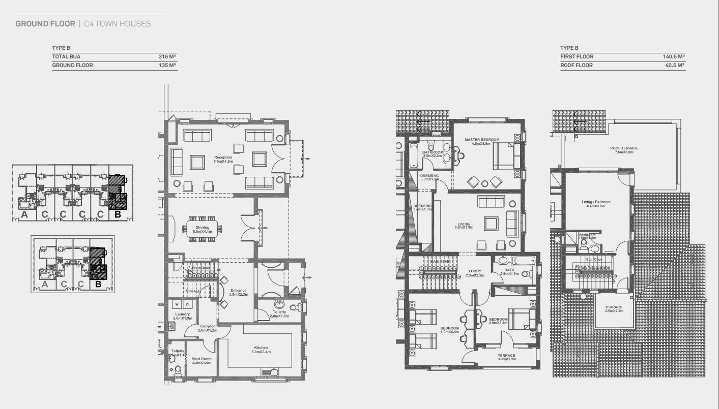 Floor plan for townhouse at Grand Park
